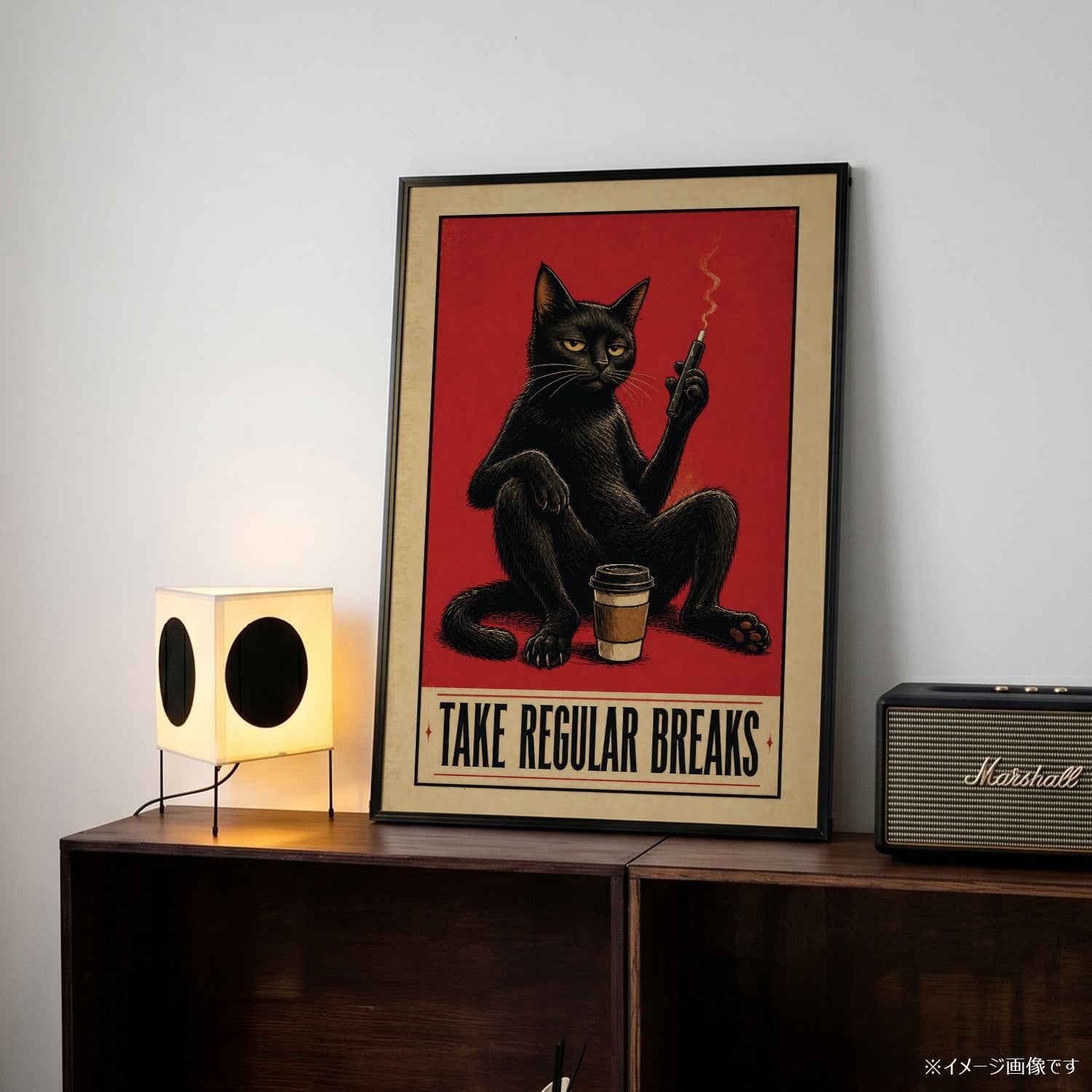 「TAKE REGULAR BREAKS」ヴィンテージユーモアポスター - Ink Jp
