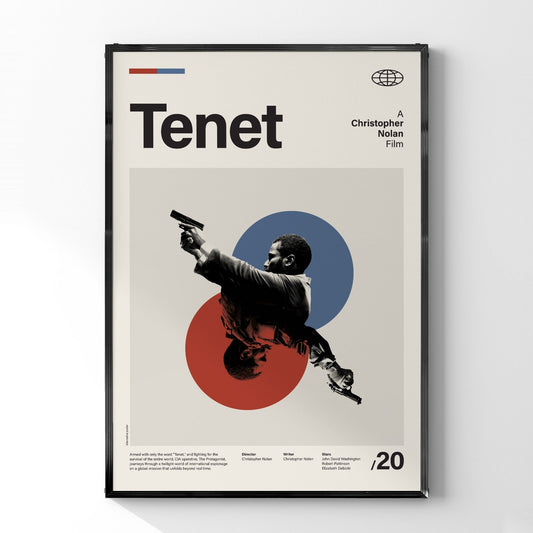 「TENET テネット」ミニマリストアートポスター - Ink Jp
