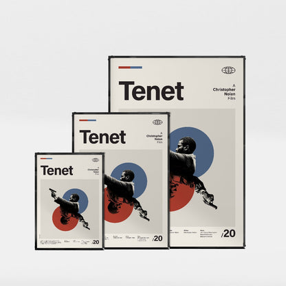 「TENET テネット」ミニマリストアートポスター - Ink Jp