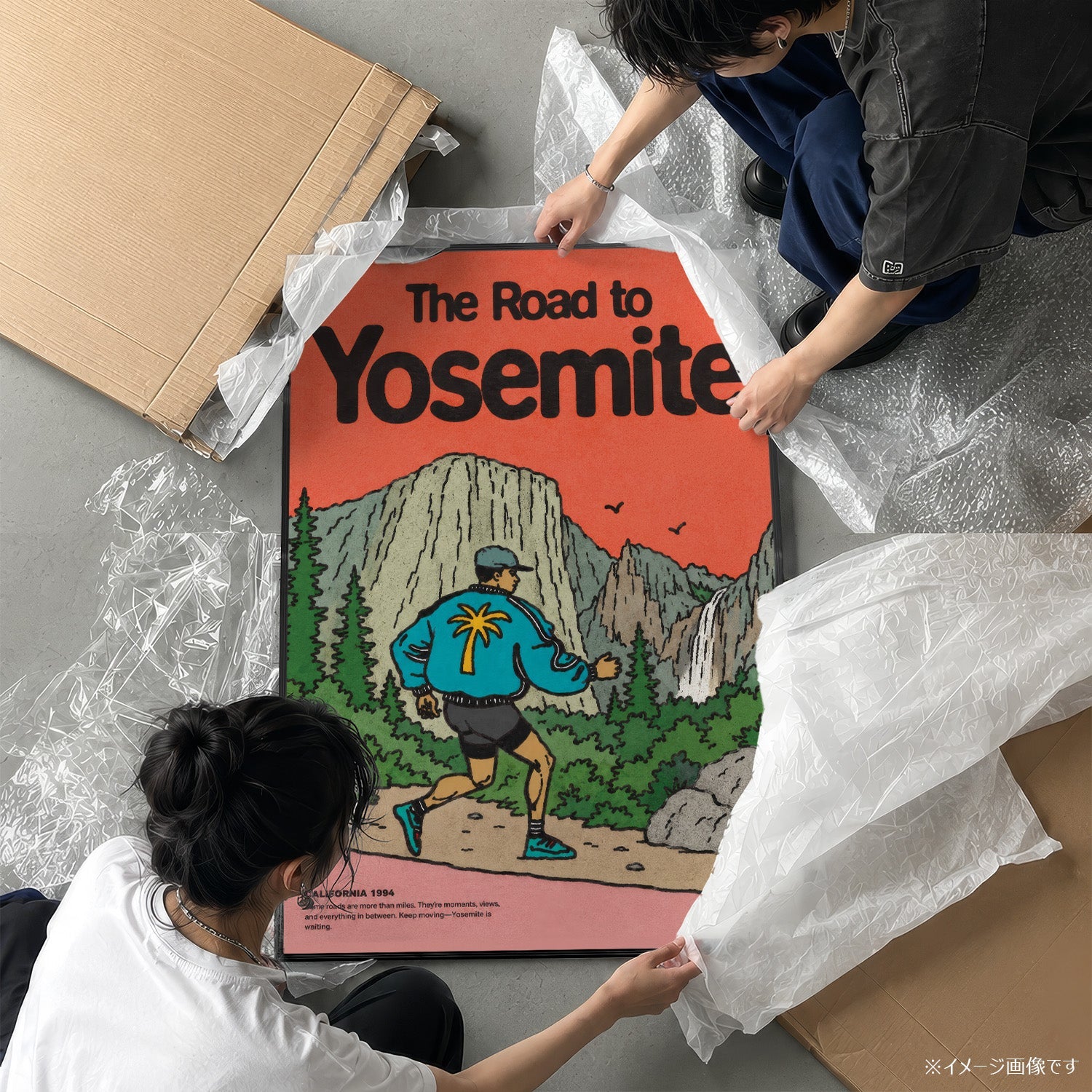 「The Road to Yosemite」ヴィンテージトラベルポスター - Ink Jp