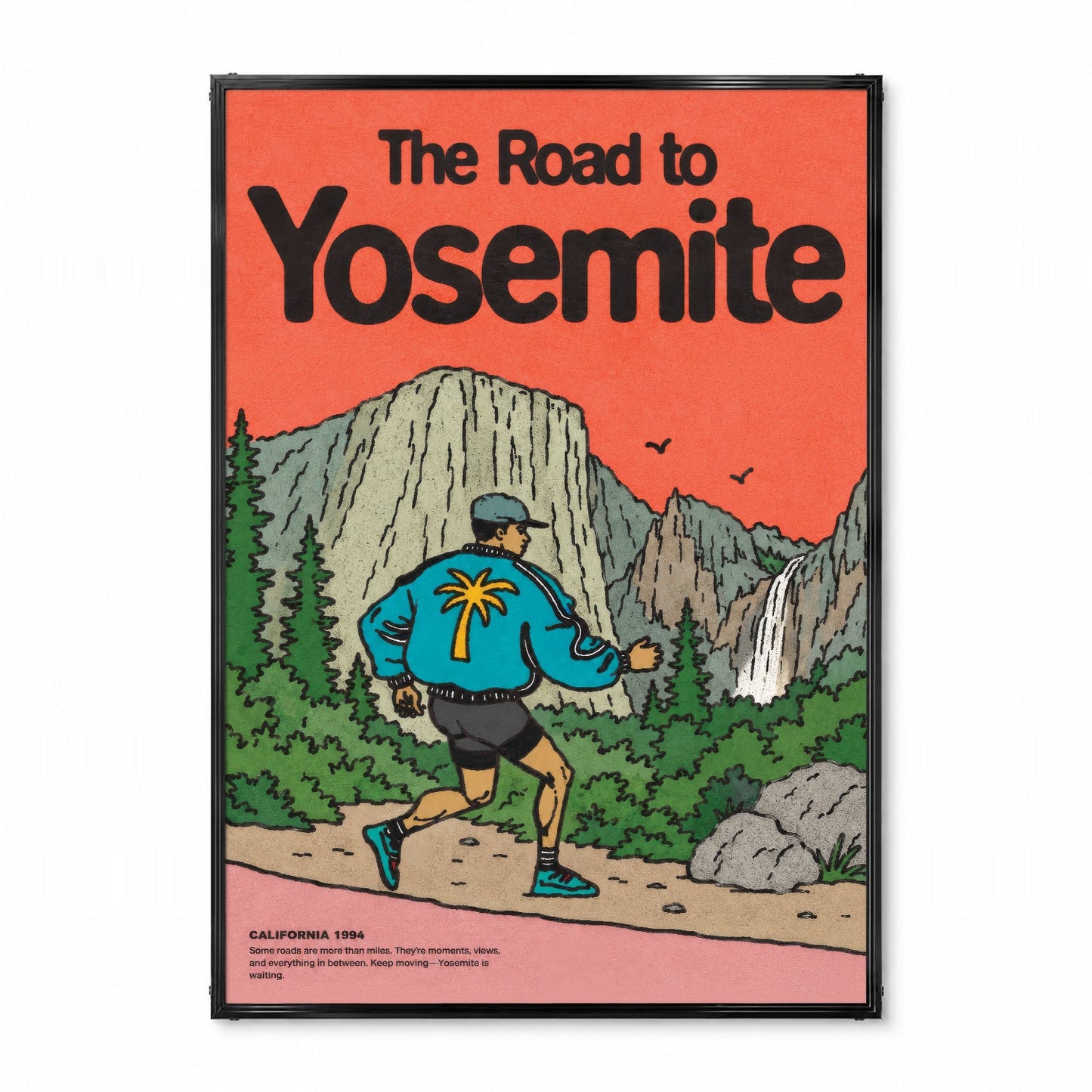 「The Road to Yosemite」ヴィンテージトラベルポスター - Ink Jp
