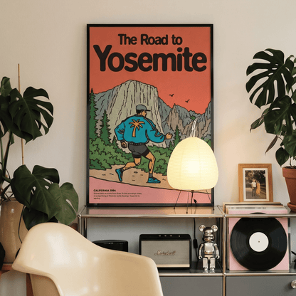 「The Road to Yosemite」ヴィンテージトラベルポスター - Ink Jp