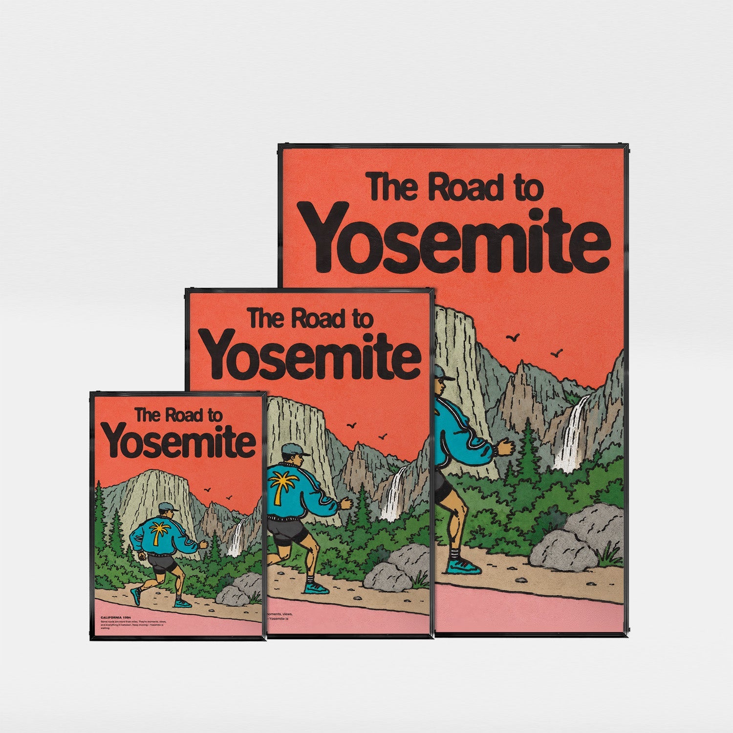「The Road to Yosemite」ヴィンテージトラベルポスター - Ink Jp