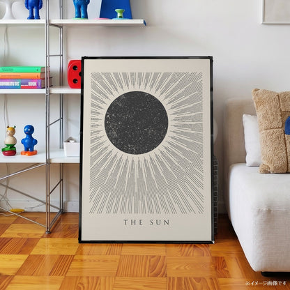 「THE SUN」ミニマルグラフィックアートポスター - Ink Jp