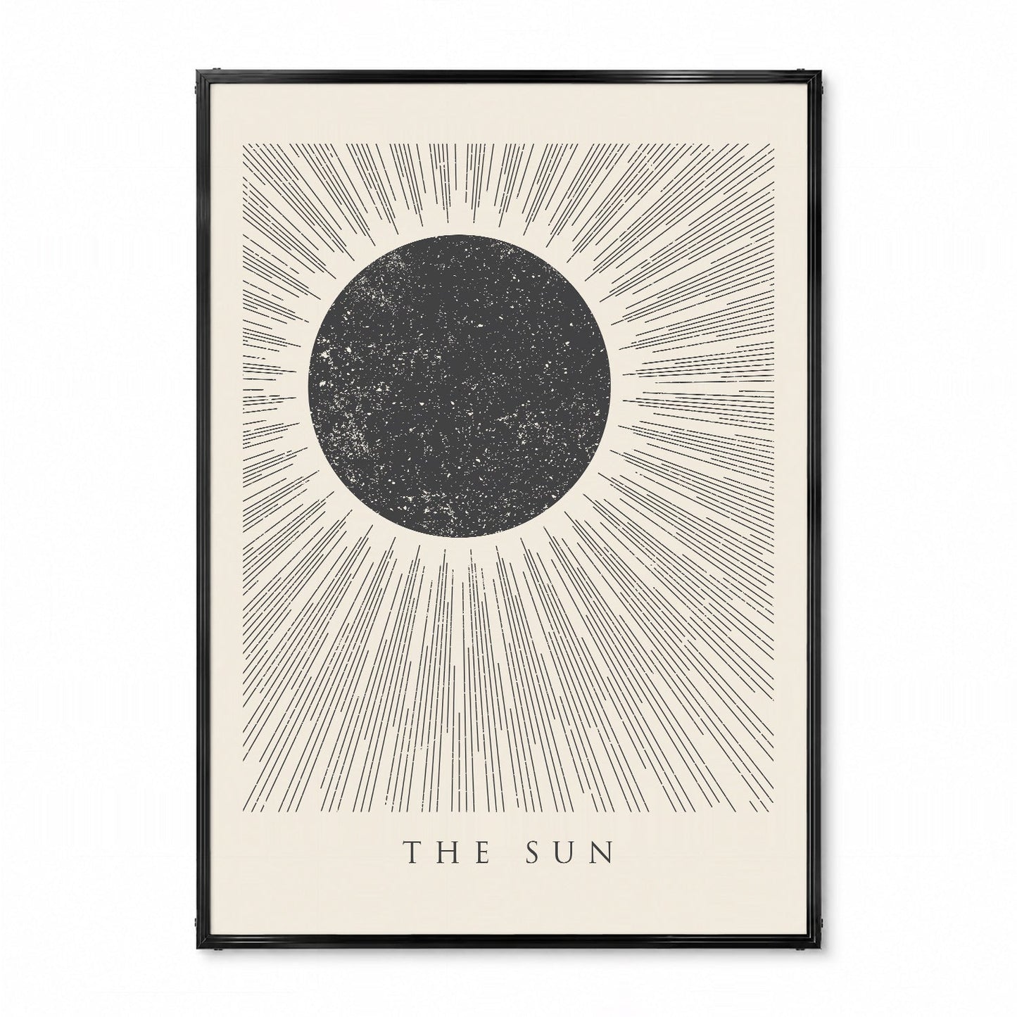 「THE SUN」ミニマルグラフィックアートポスター - Ink Jp