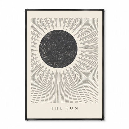 「THE SUN」ミニマルグラフィックアートポスター - Ink Jp