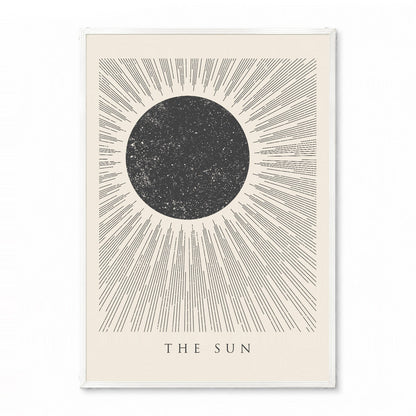 「THE SUN」ミニマルグラフィックアートポスター - Ink Jp