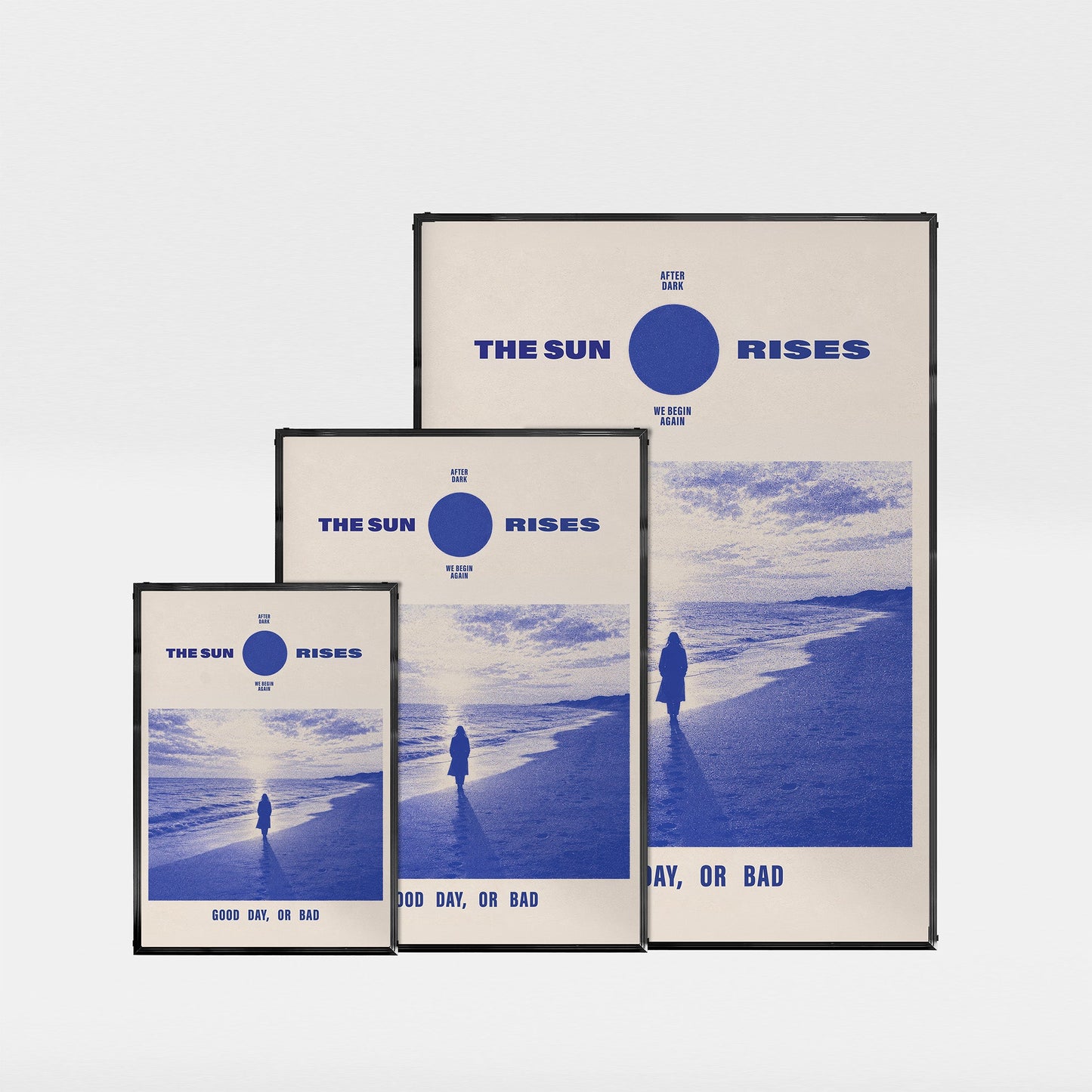 「The Sun Rises」レトロフォトグラフィックポスター - Ink Jp