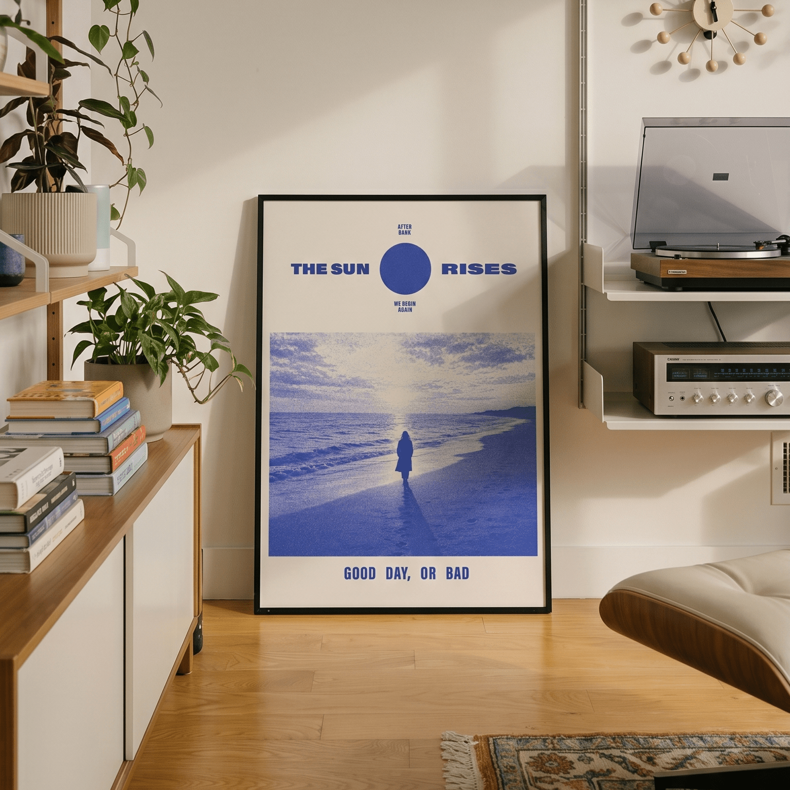 「The Sun Rises」レトロフォトグラフィックポスター - Ink Jp