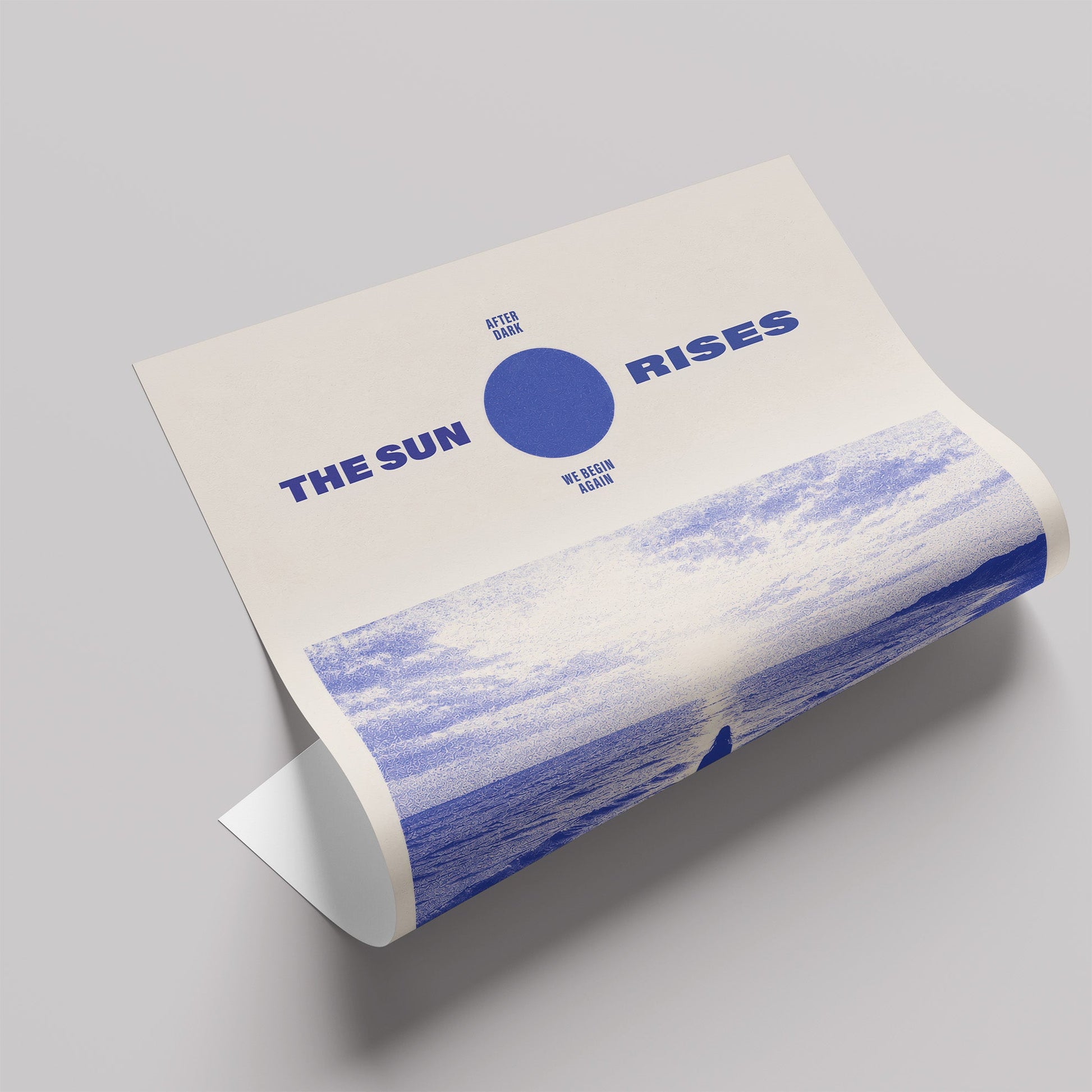 「The Sun Rises」レトロフォトグラフィックポスター - Ink Jp