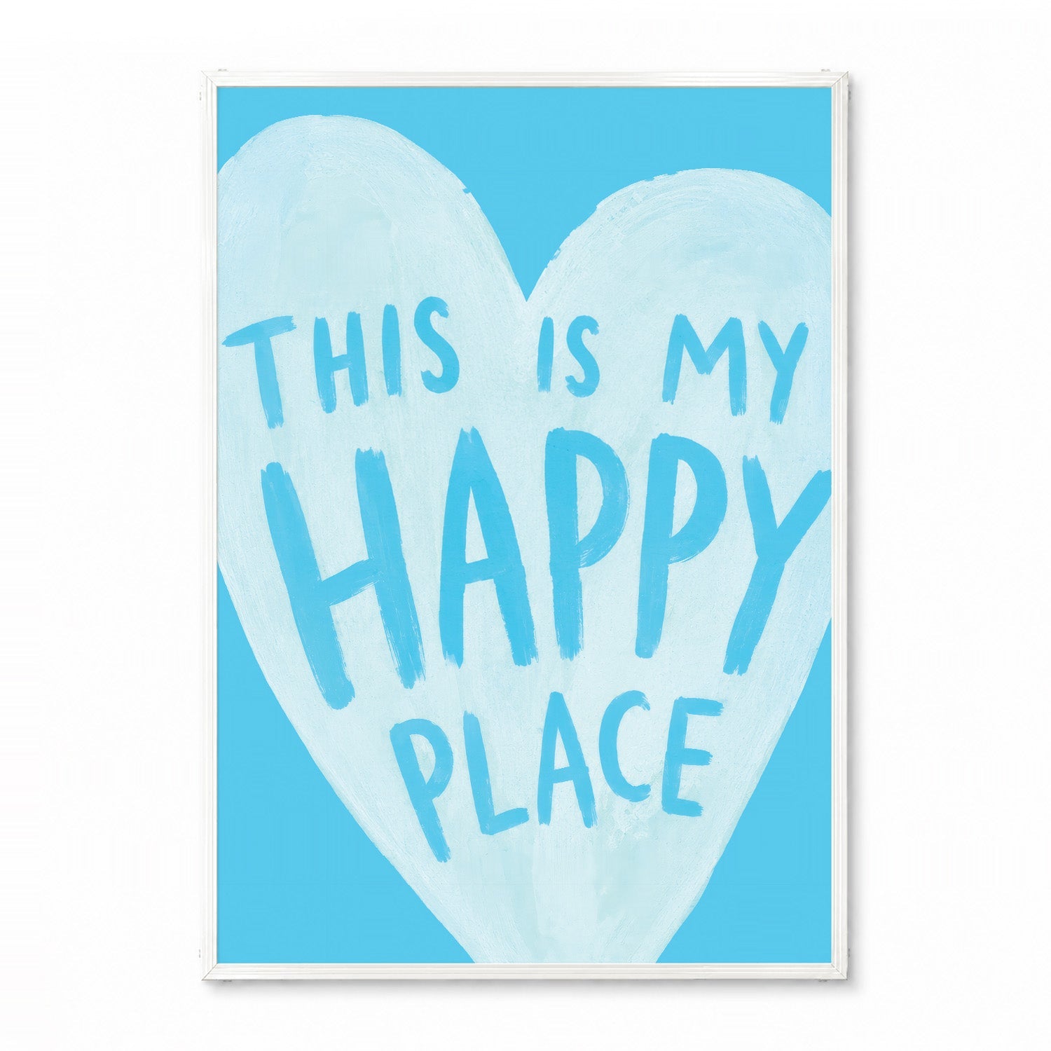 「This is My Happy Place」タイポグラフィポスター - Ink Jp