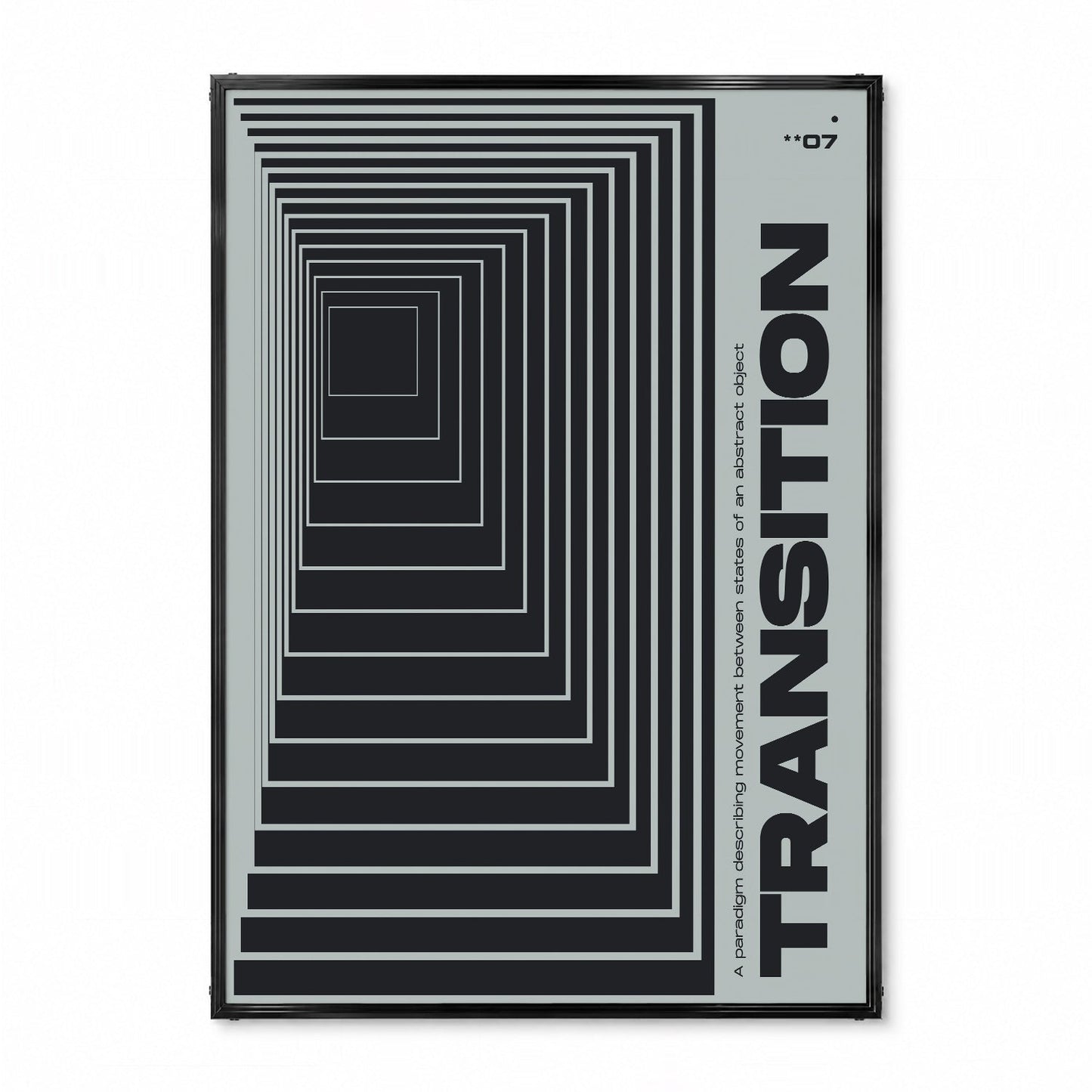 「TRANSITION **07」グラフィックアートポスター - Ink Jp