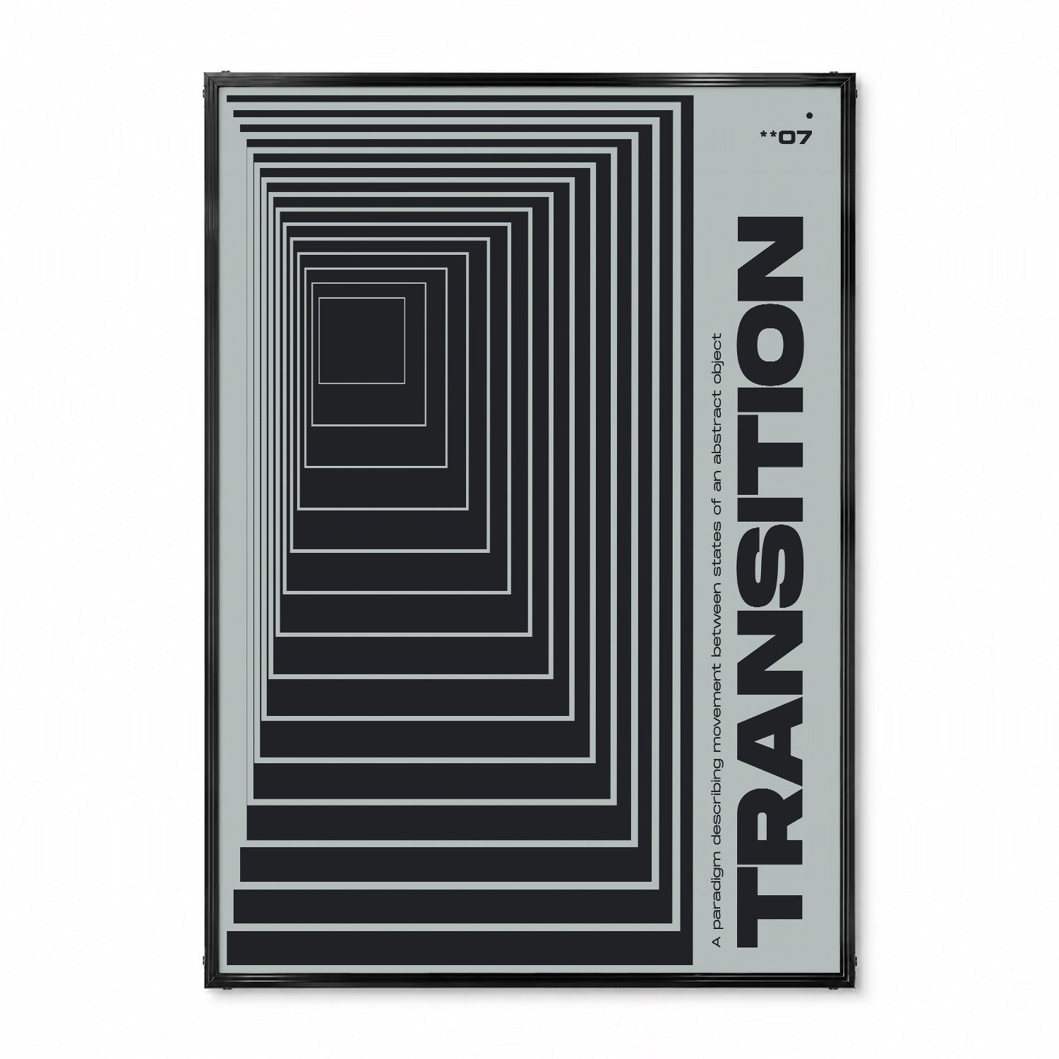 「TRANSITION **07」グラフィックアートポスター - Ink Jp