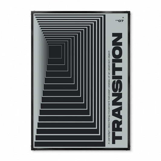 「TRANSITION **07」グラフィックアートポスター - Ink Jp