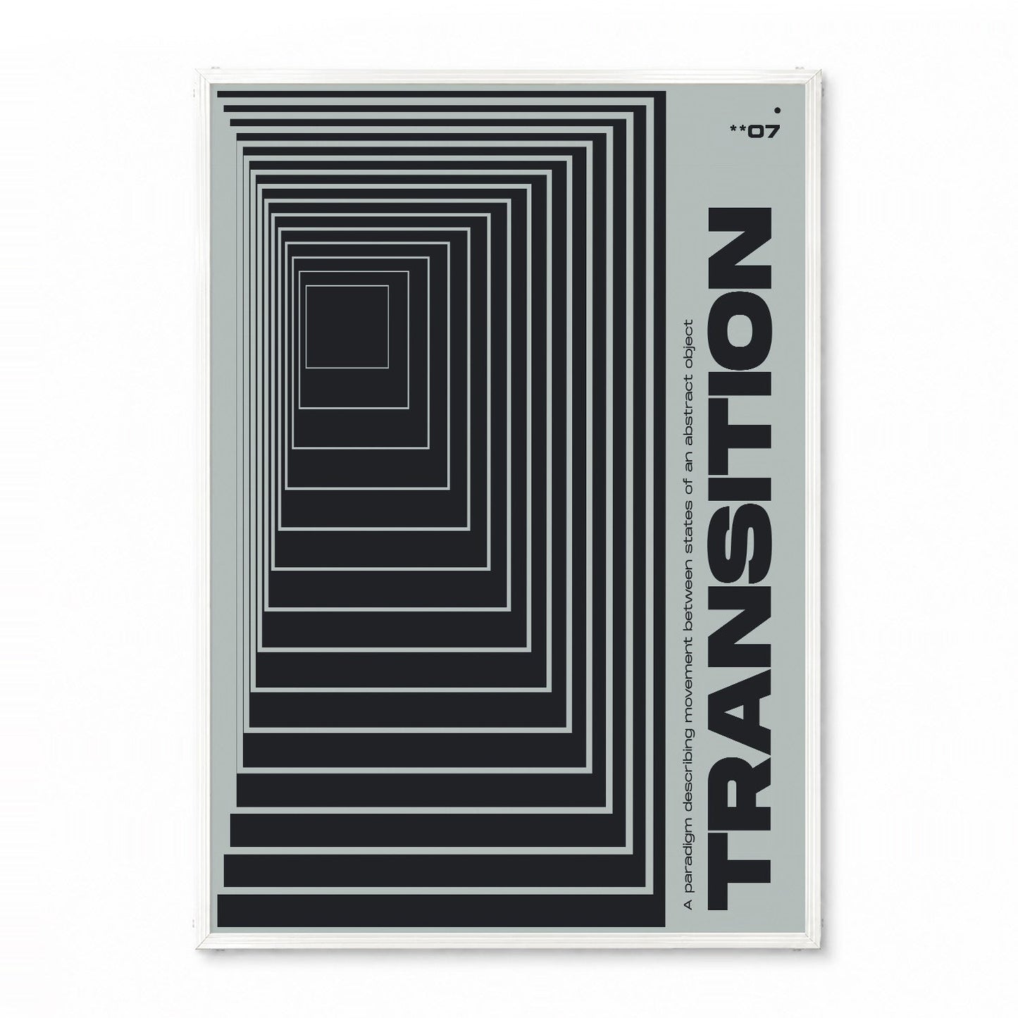 「TRANSITION **07」グラフィックアートポスター - Ink Jp