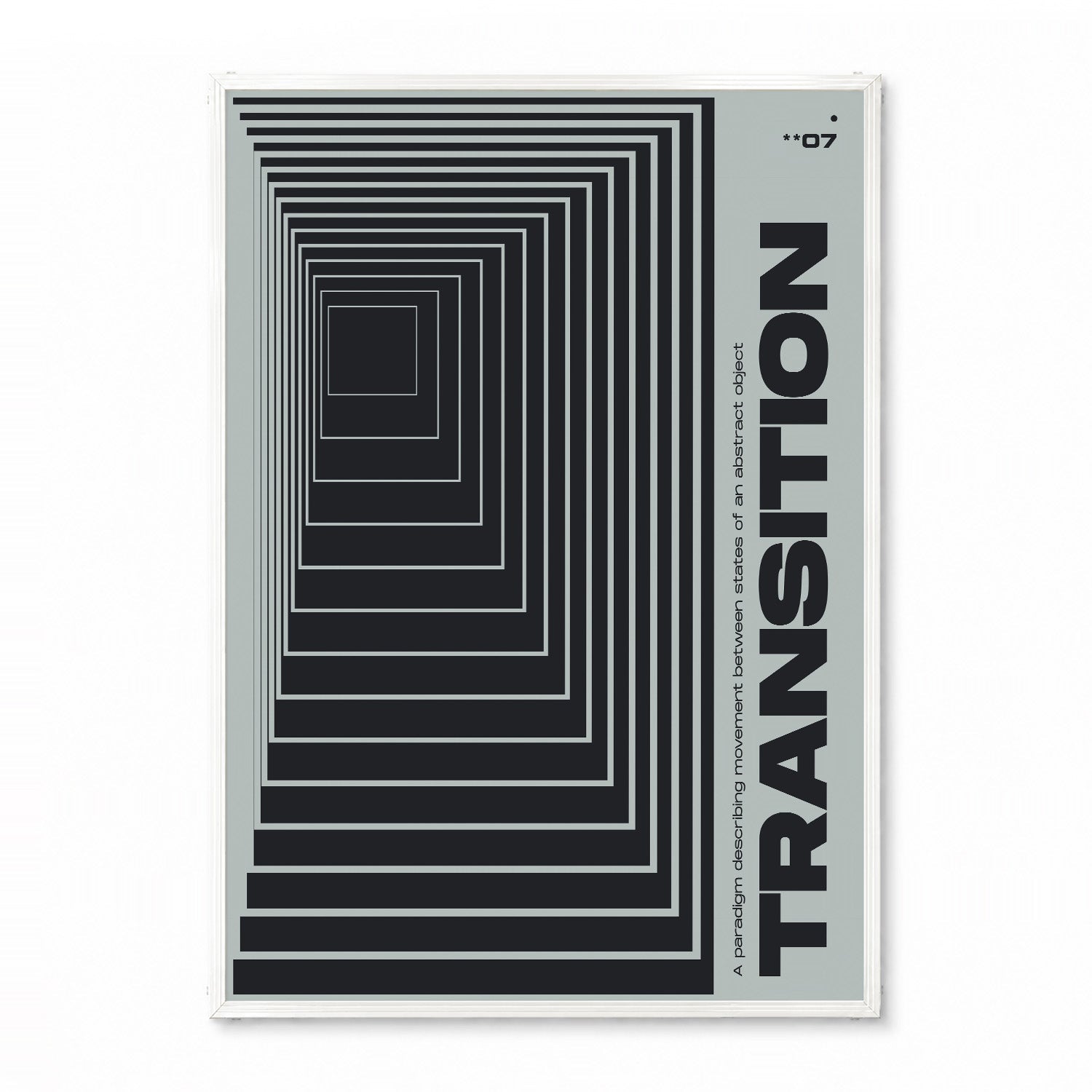 「TRANSITION **07」グラフィックアートポスター - Ink Jp