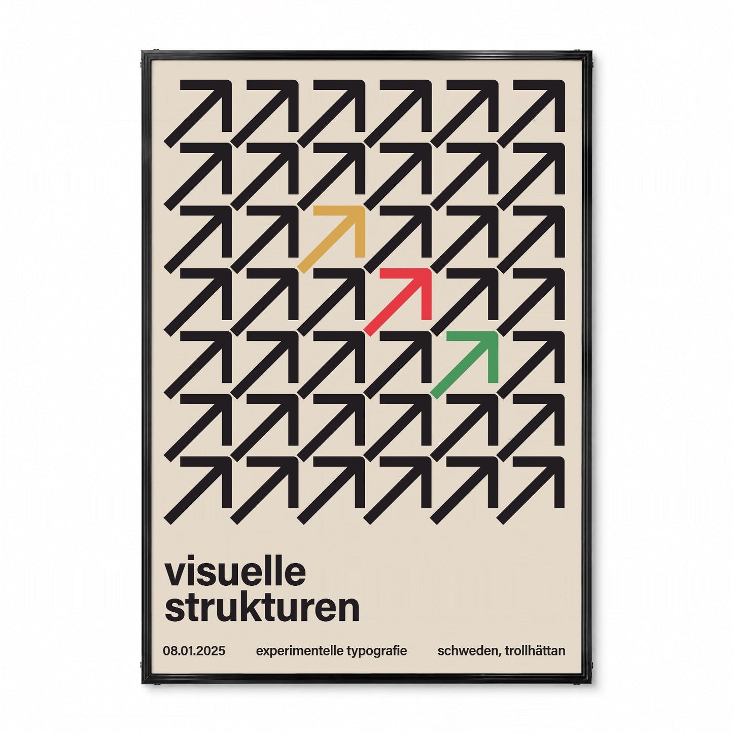 「Visuelle Strukturen」スイスグラフィックアートポスター - Ink Jp