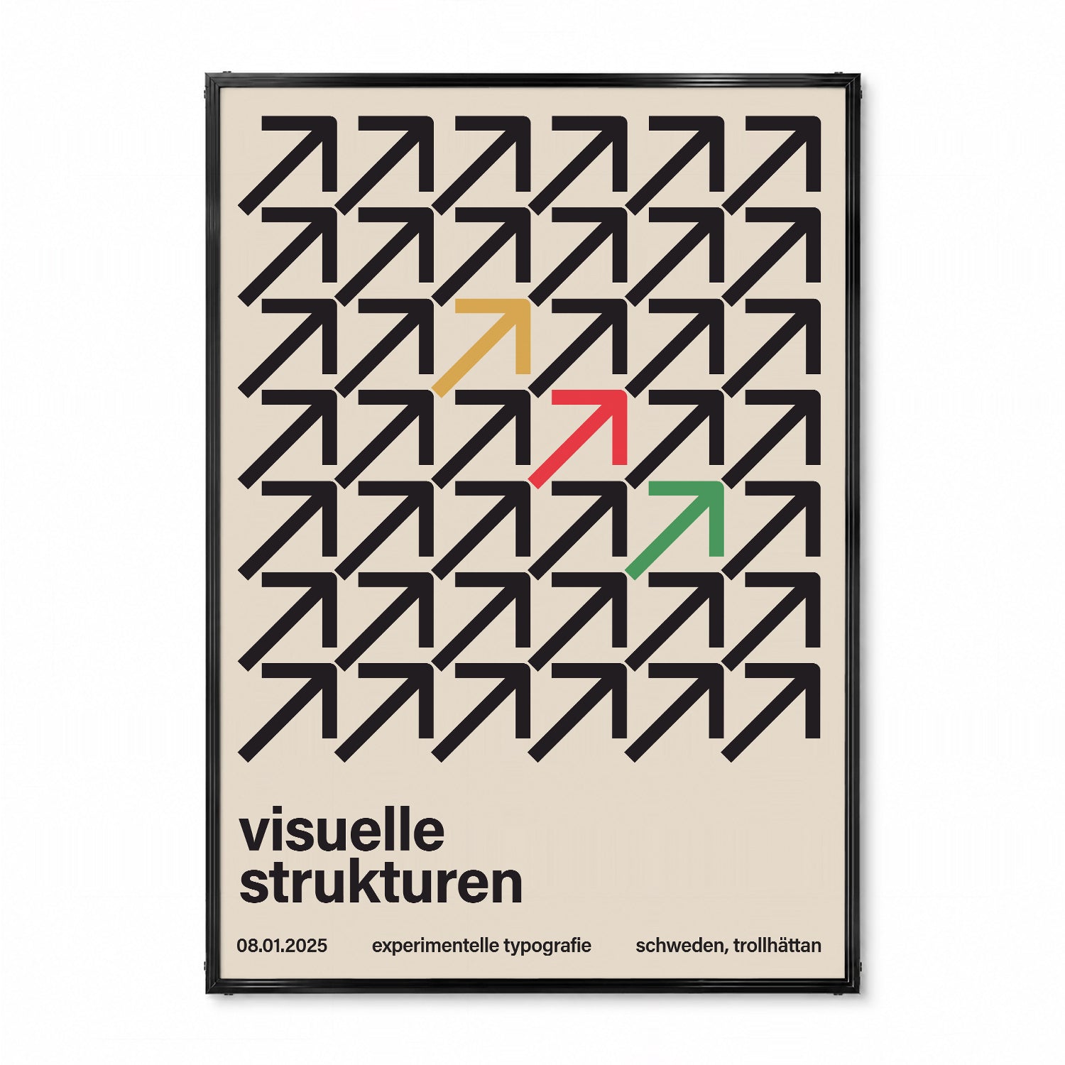 「Visuelle Strukturen」スイスグラフィックアートポスター - Ink Jp