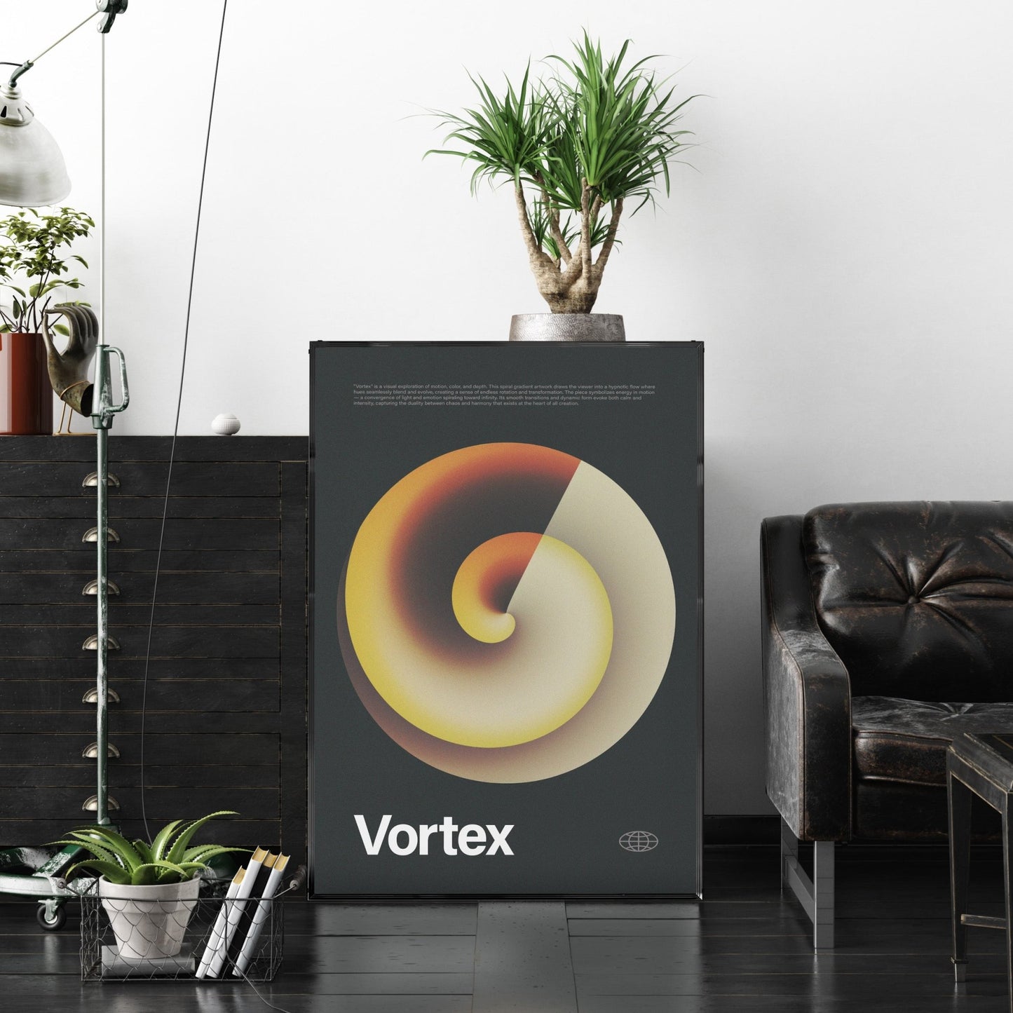 「Vortex」グラデーションアートポスター - Ink Jp