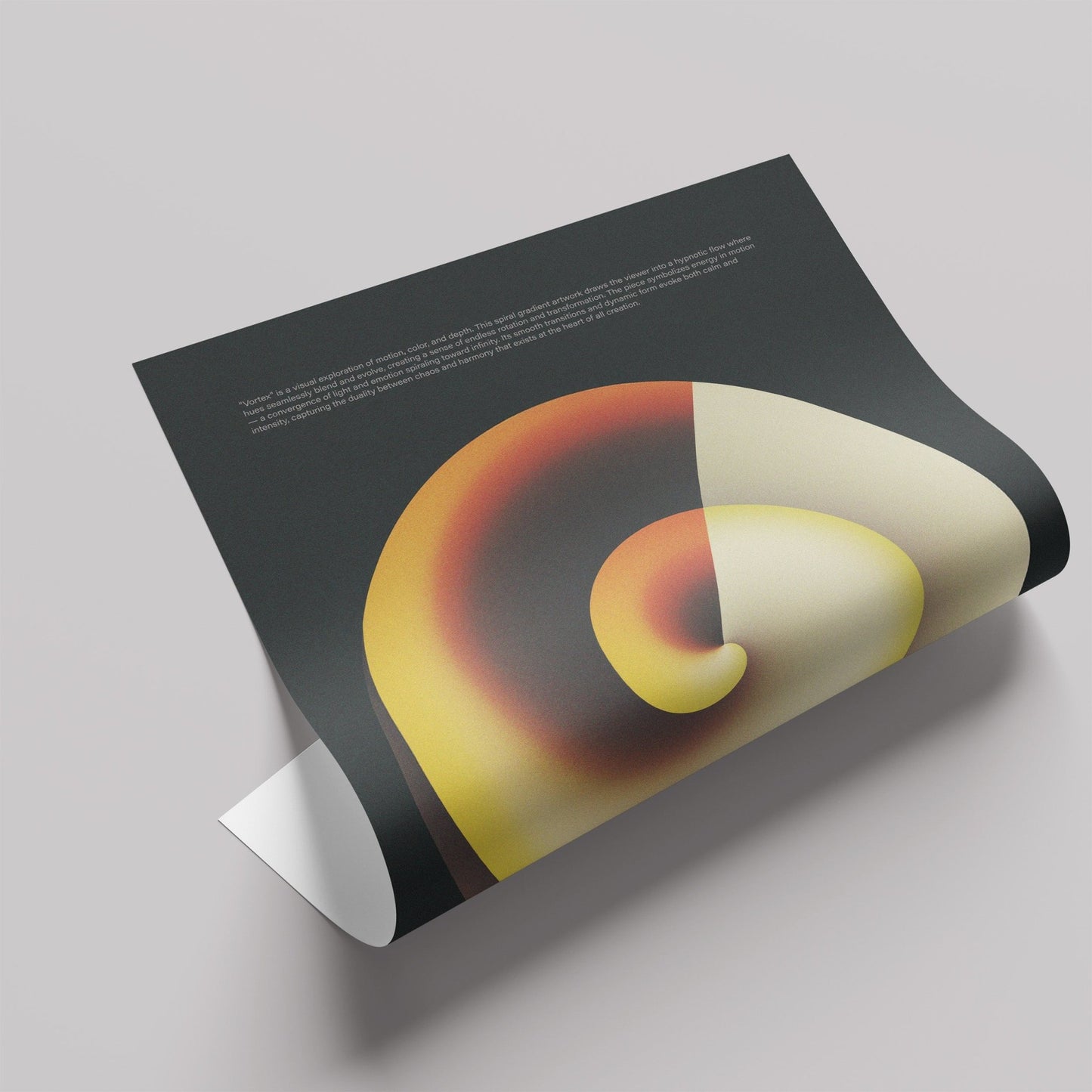 「Vortex」グラデーションアートポスター - Ink Jp