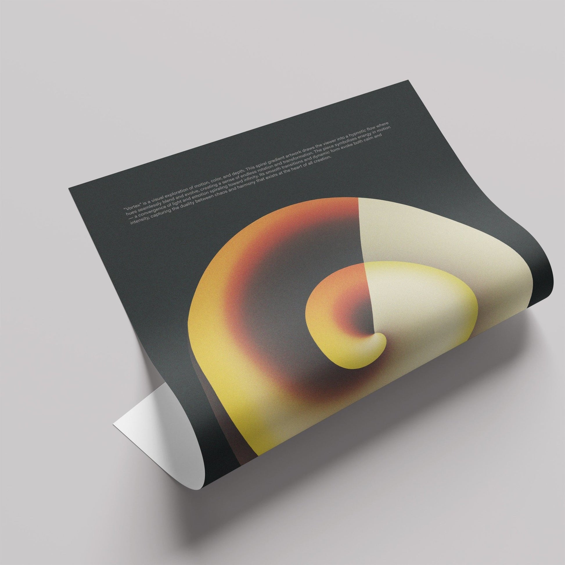 「Vortex」グラデーションアートポスター - Ink Jp