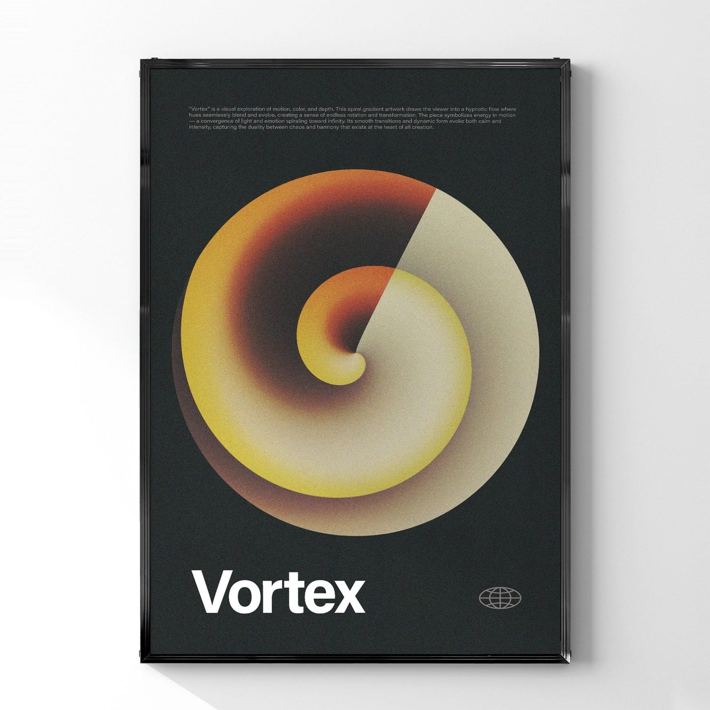 「Vortex」グラデーションアートポスター - Ink Jp