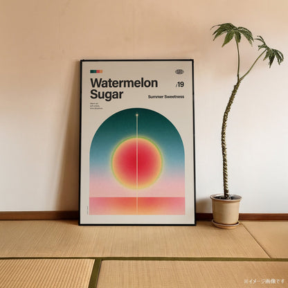 「Watermelon Sugar」音楽インスパイア アートポスター - Ink Jp