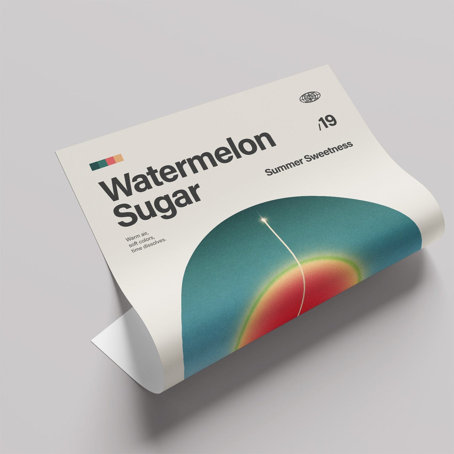 「Watermelon Sugar」音楽インスパイア アートポスター - Ink Jp