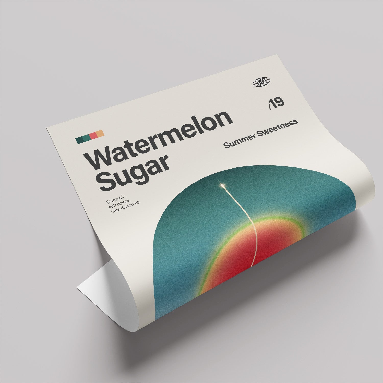 「Watermelon Sugar」音楽インスパイア アートポスター - Ink Jp