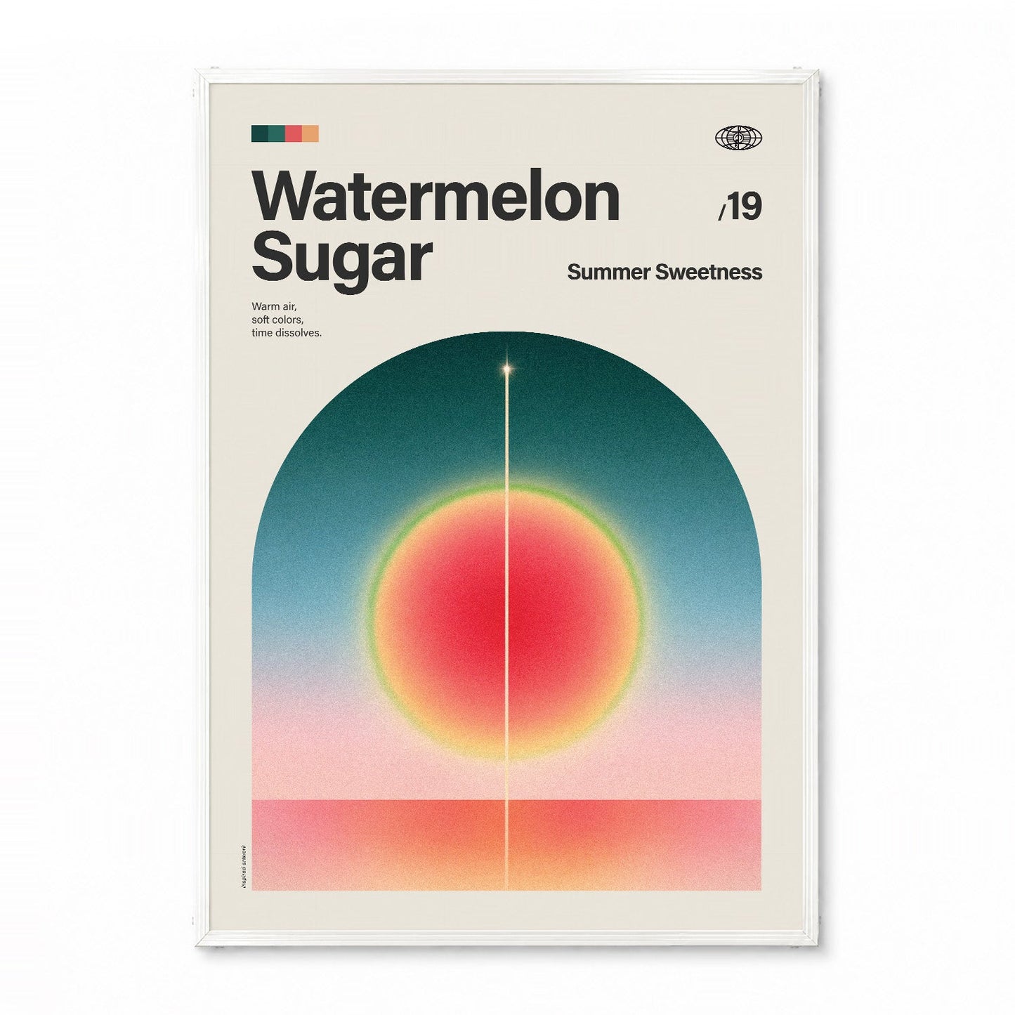 「Watermelon Sugar」音楽インスパイア アートポスター - Ink Jp