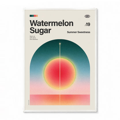 「Watermelon Sugar」音楽インスパイア アートポスター - Ink Jp