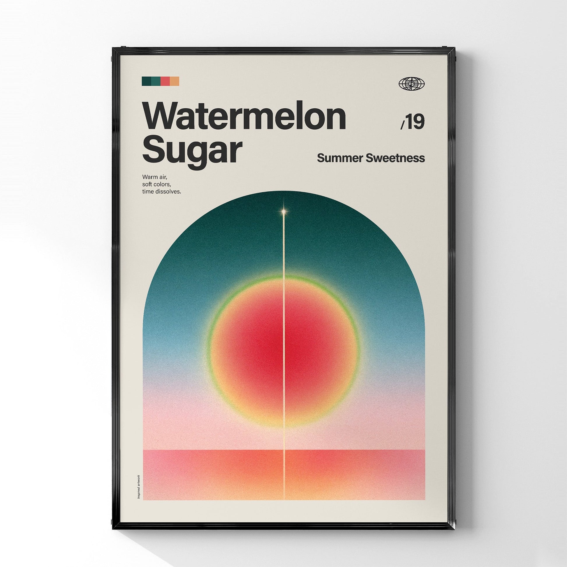 「Watermelon Sugar」音楽インスパイア アートポスター - Ink Jp