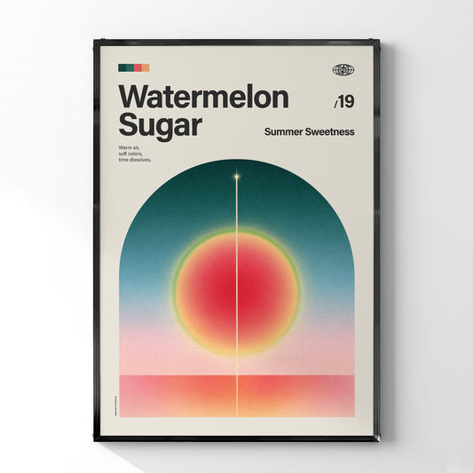 「Watermelon Sugar」音楽インスパイア アートポスター - Ink Jp