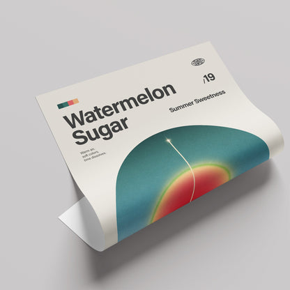 「Watermelon Sugar」音楽インスパイア アートポスター - Ink Jp