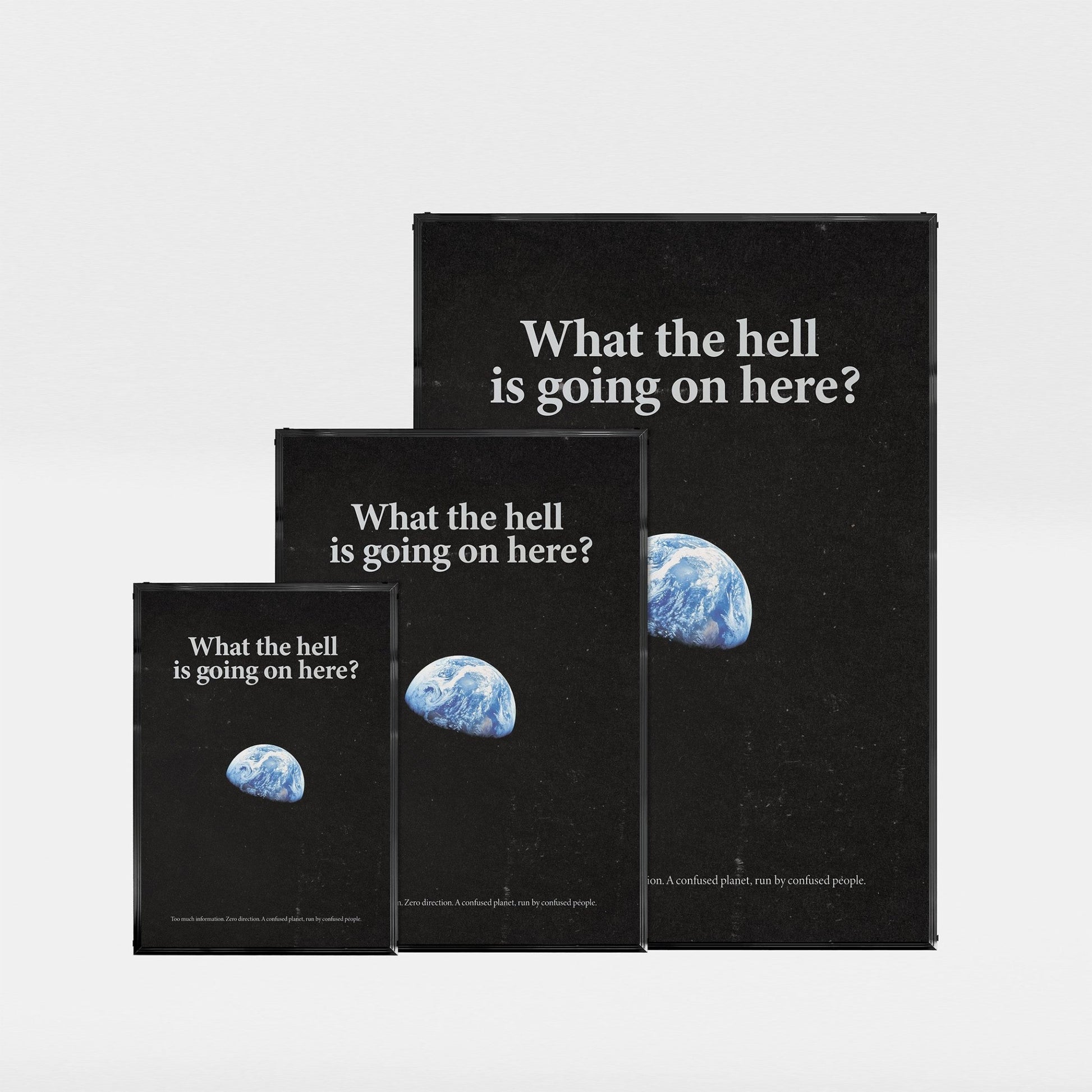 「What the Hell is Going On Here?」ミニマリストポスター - Ink Jp