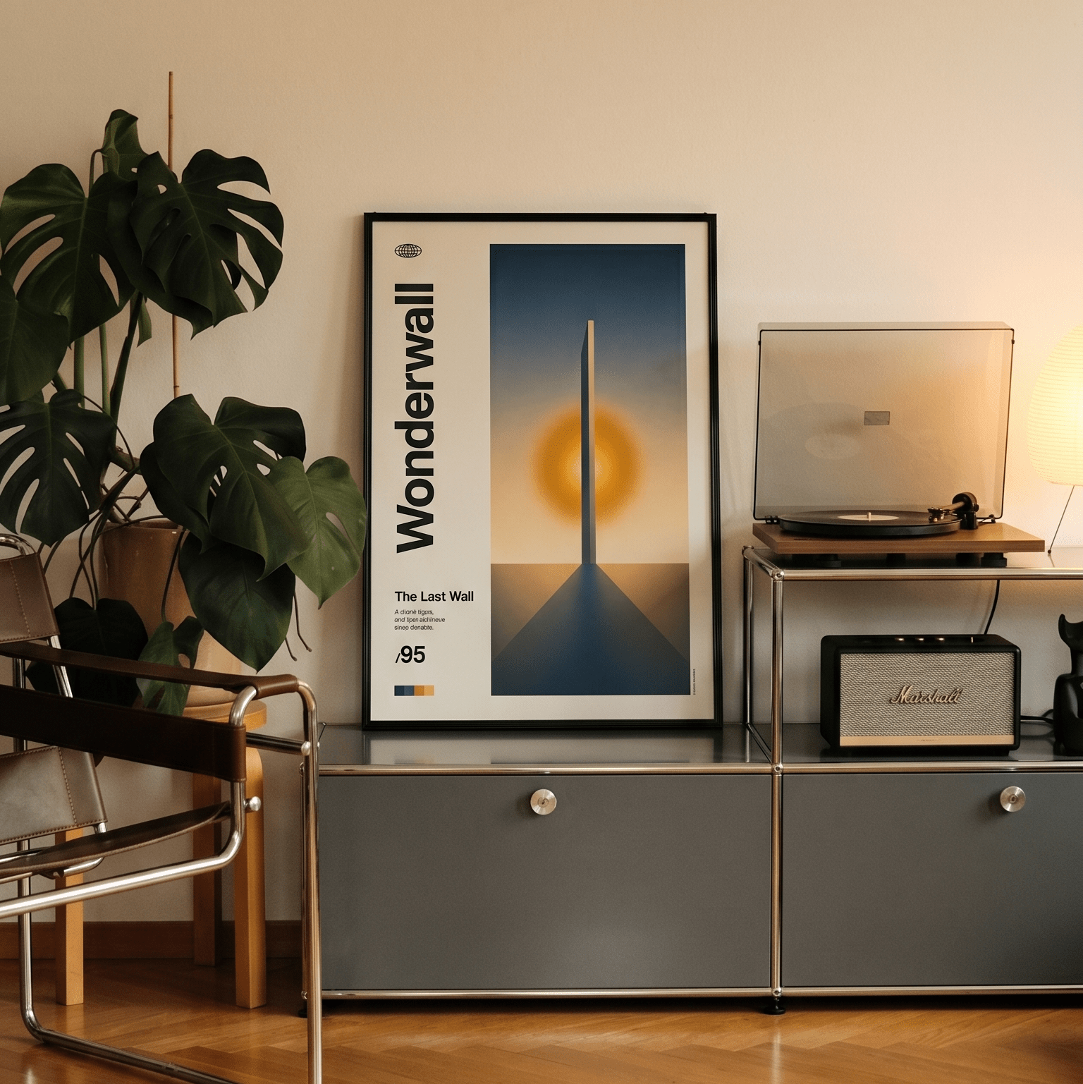 「Wonderwall」音楽インスパイア アートポスター - Ink Jp