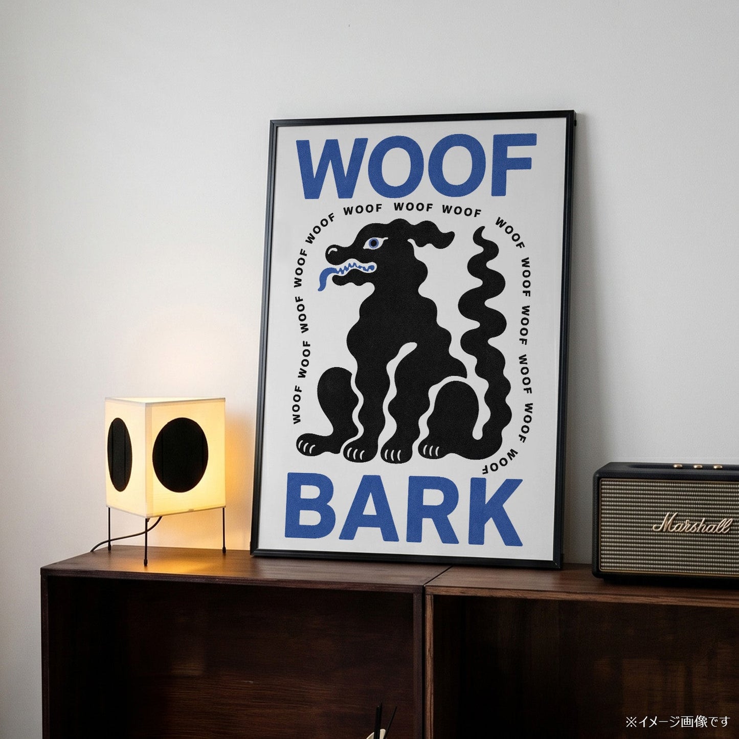「WOOF BARK」ポップアートポスター - Ink Jp