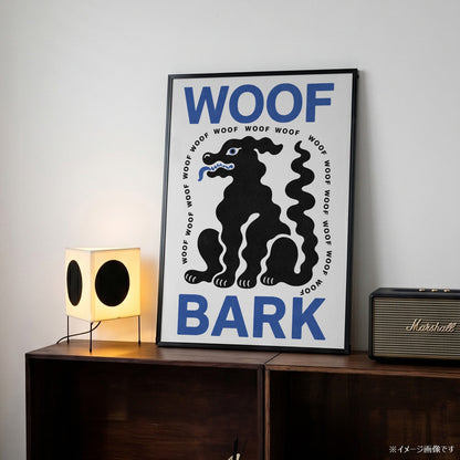「WOOF BARK」ポップアートポスター - Ink Jp