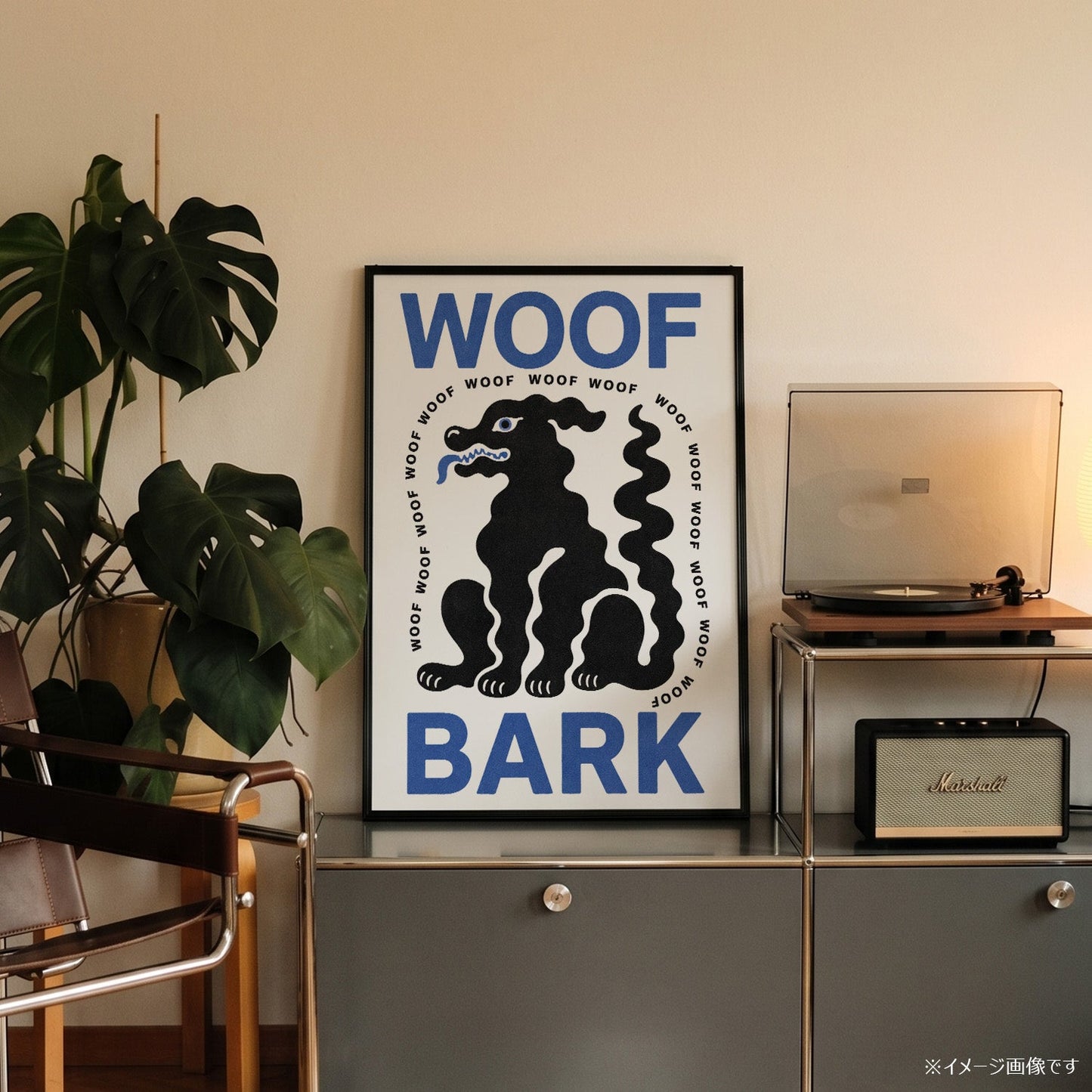 「WOOF BARK」ポップアートポスター - Ink Jp