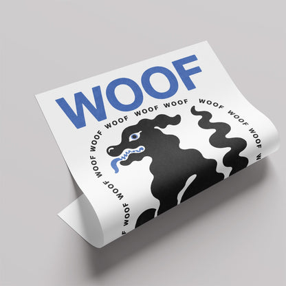 「WOOF BARK」ポップアートポスター - Ink Jp
