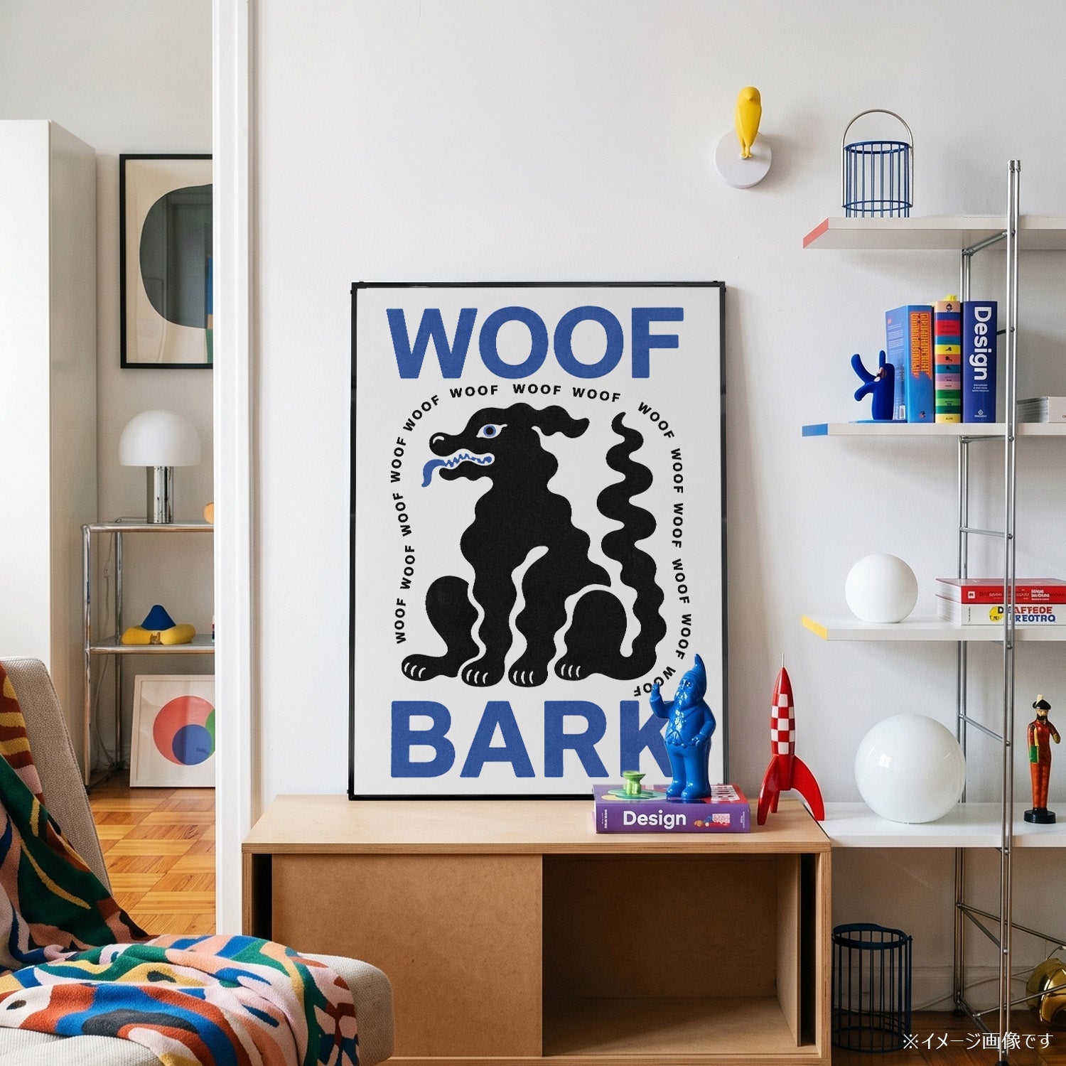 「WOOF BARK」ポップアートポスター - Ink Jp
