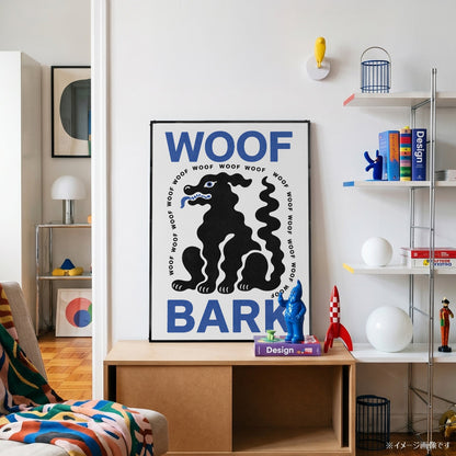 「WOOF BARK」ポップアートポスター - Ink Jp