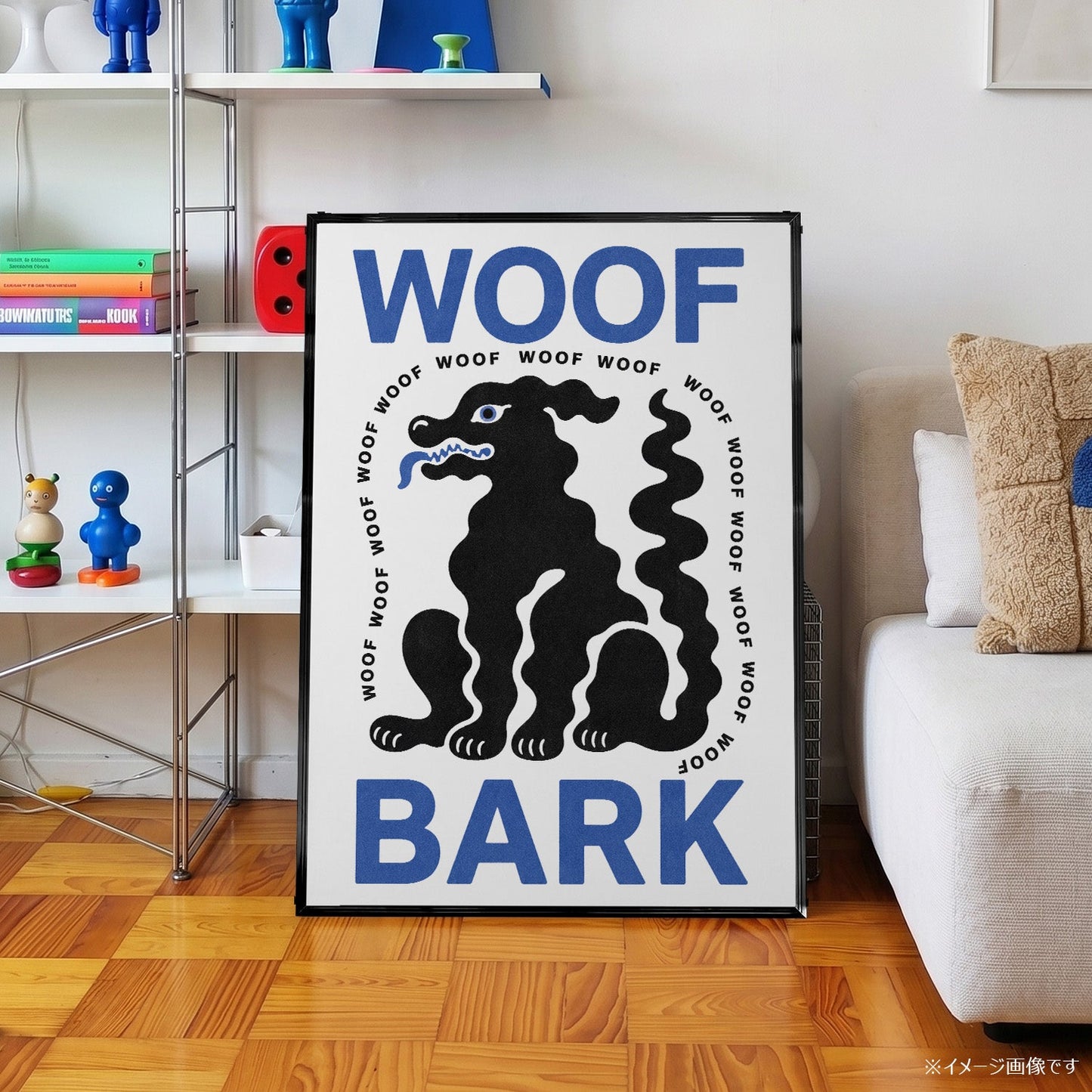 「WOOF BARK」ポップアートポスター - Ink Jp