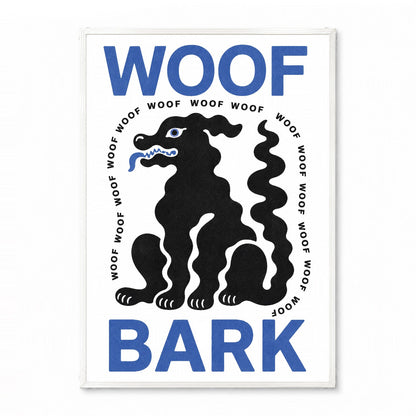「WOOF BARK」ポップアートポスター - Ink Jp